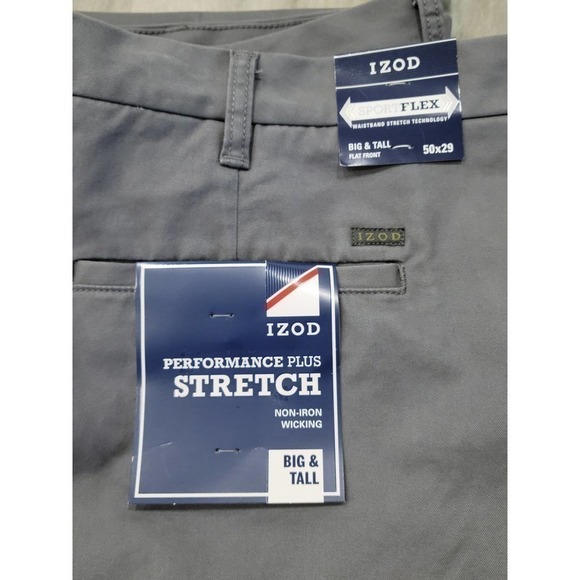 Izod Performance Stretch Chino Pants 50W x 29L - Picture 4 of 11